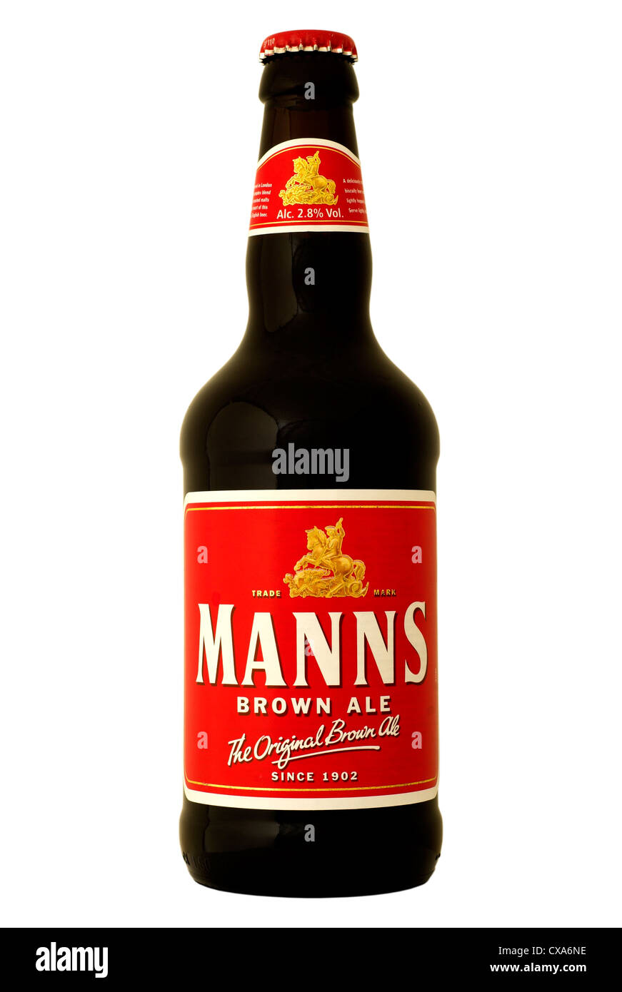 Manns Brown Ale bottled beer - current @ 2012. Stock Photo