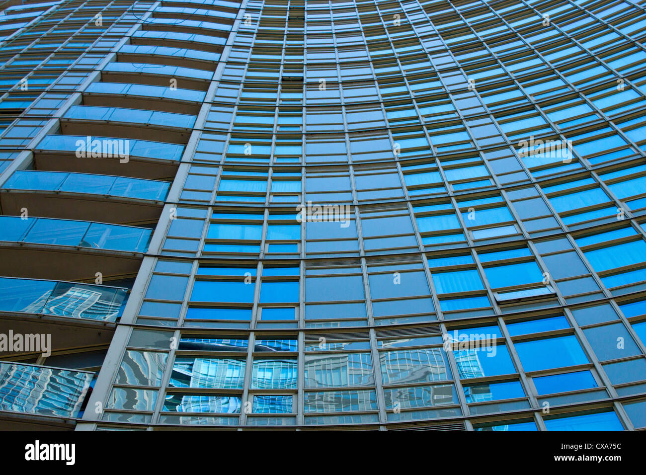Building with windows - background Stock Photo - Alamy