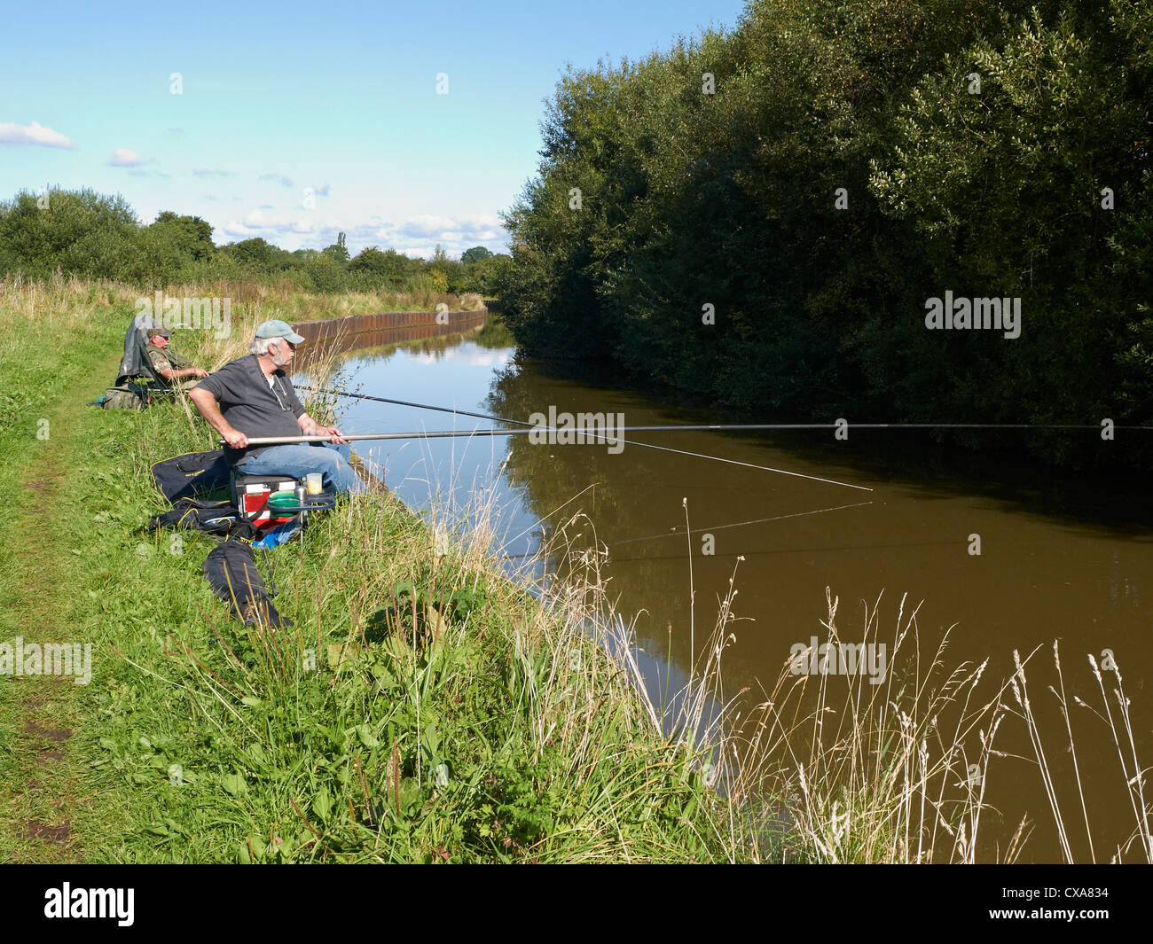 Man fishing canal hi-res stock photography and images - Alamy