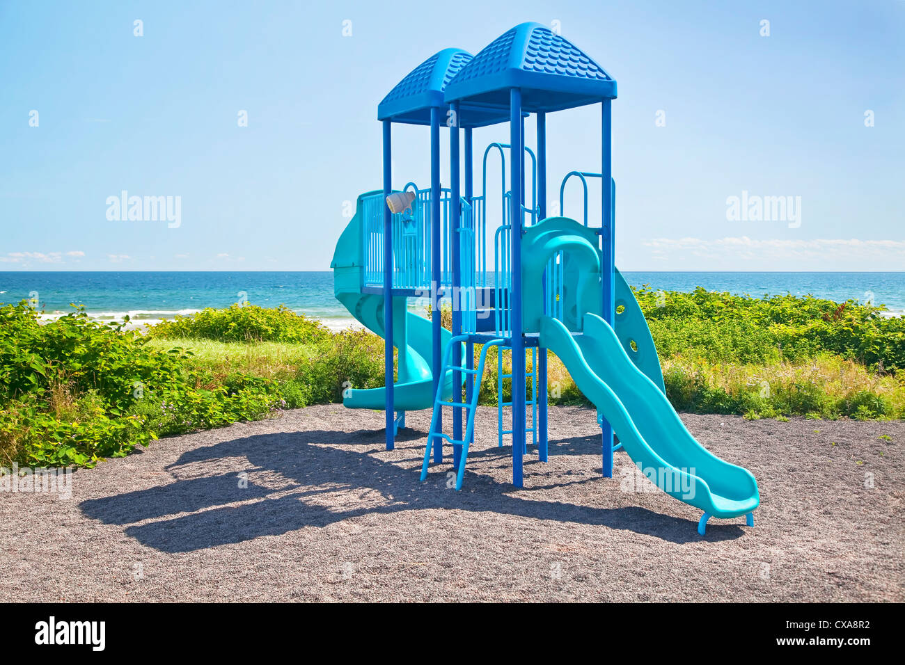 Jungle Gym Playground by the ocean Stock Photo 50628230 Alamy
