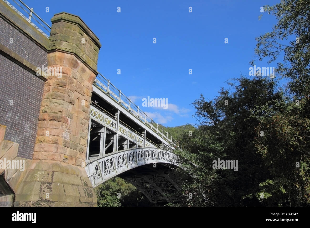 Elan Aqueduct Over The River Severn, Worcestershire, England, UK Stock Photo
