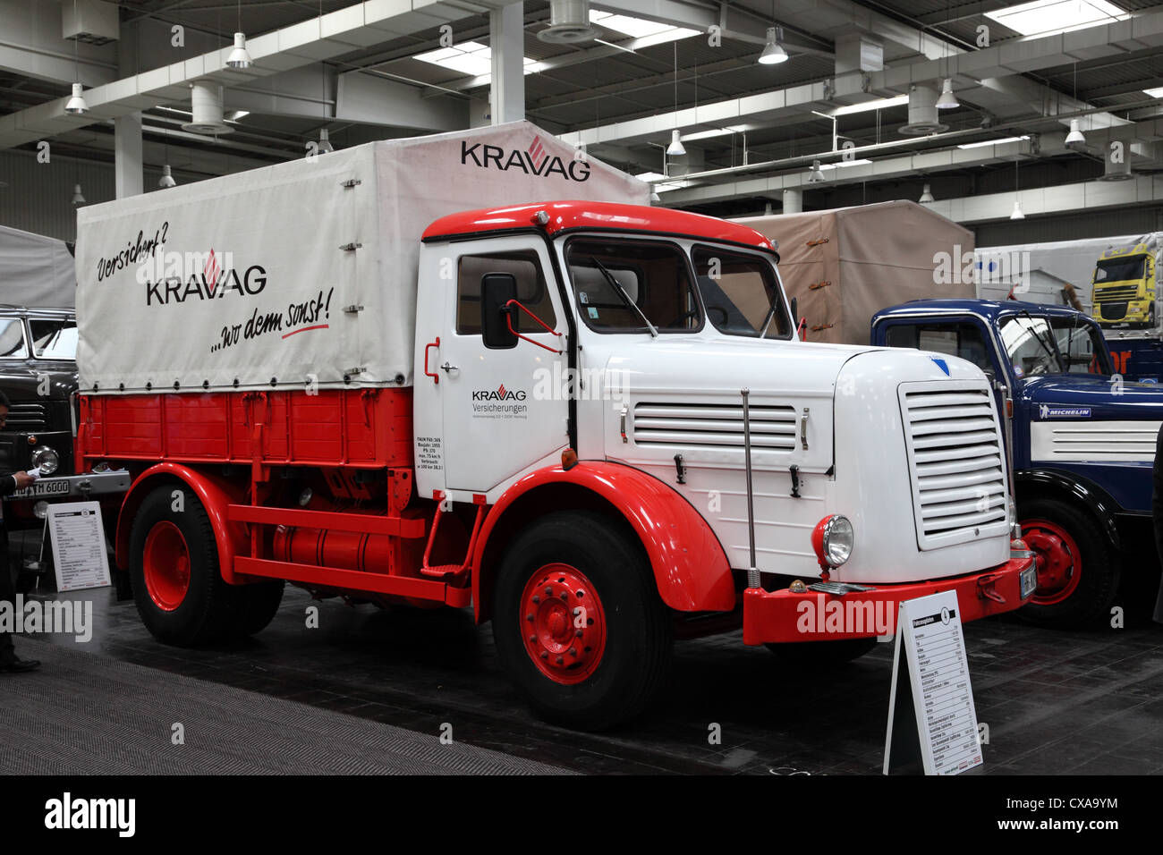 Faun truck from 1955 at the International Motor Show for Commercial Vehicles Stock Photo