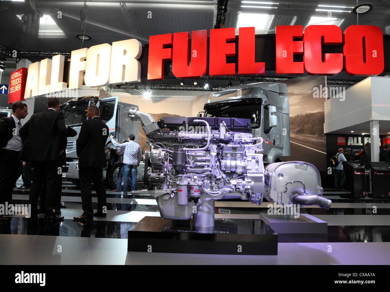 New Renault Truck Engine at the International Motor Show for Commercial Vehicles Stock Photo