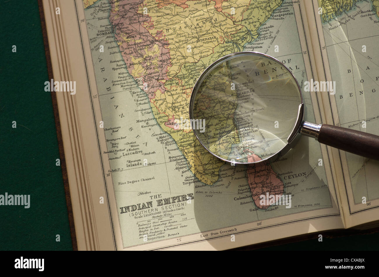 Old map of british empire hi-res stock photography and images - Alamy