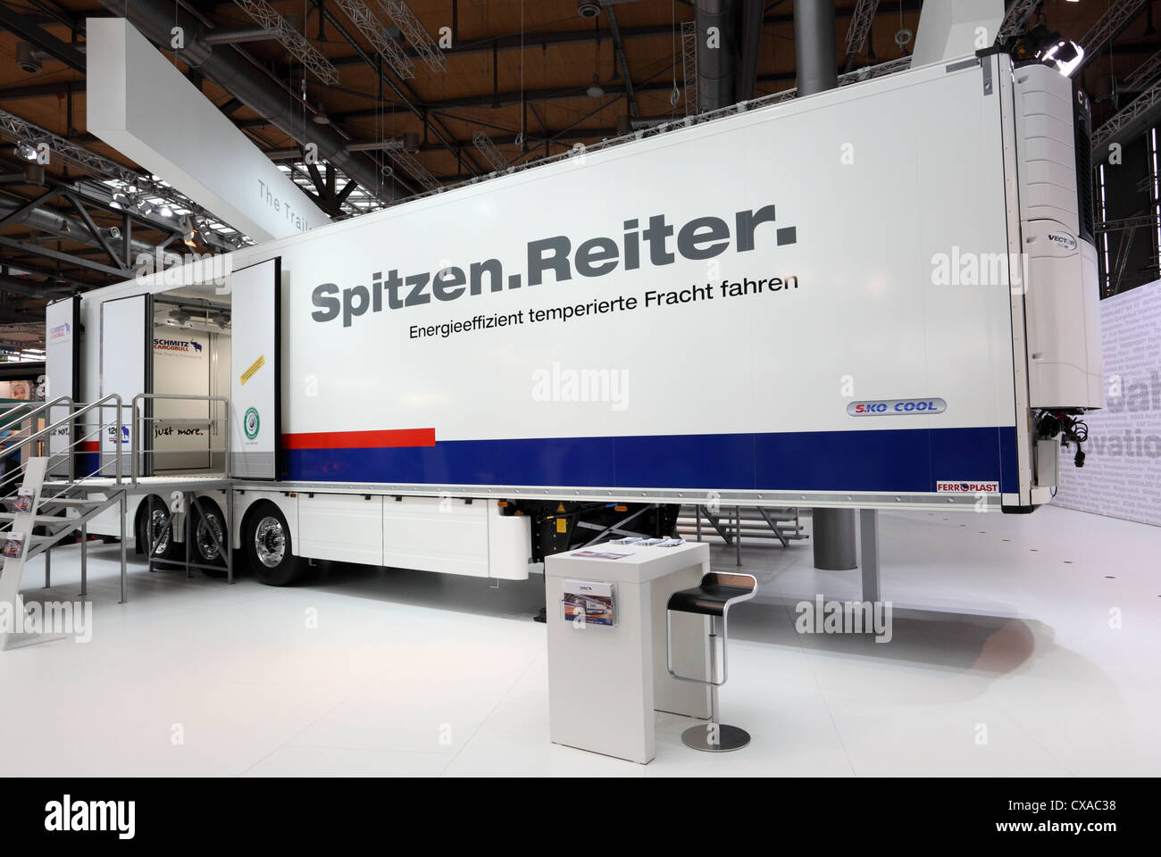 Schmitz Cargobull trailer at the International Motor Show for Commercial Vehicles Stock Photo