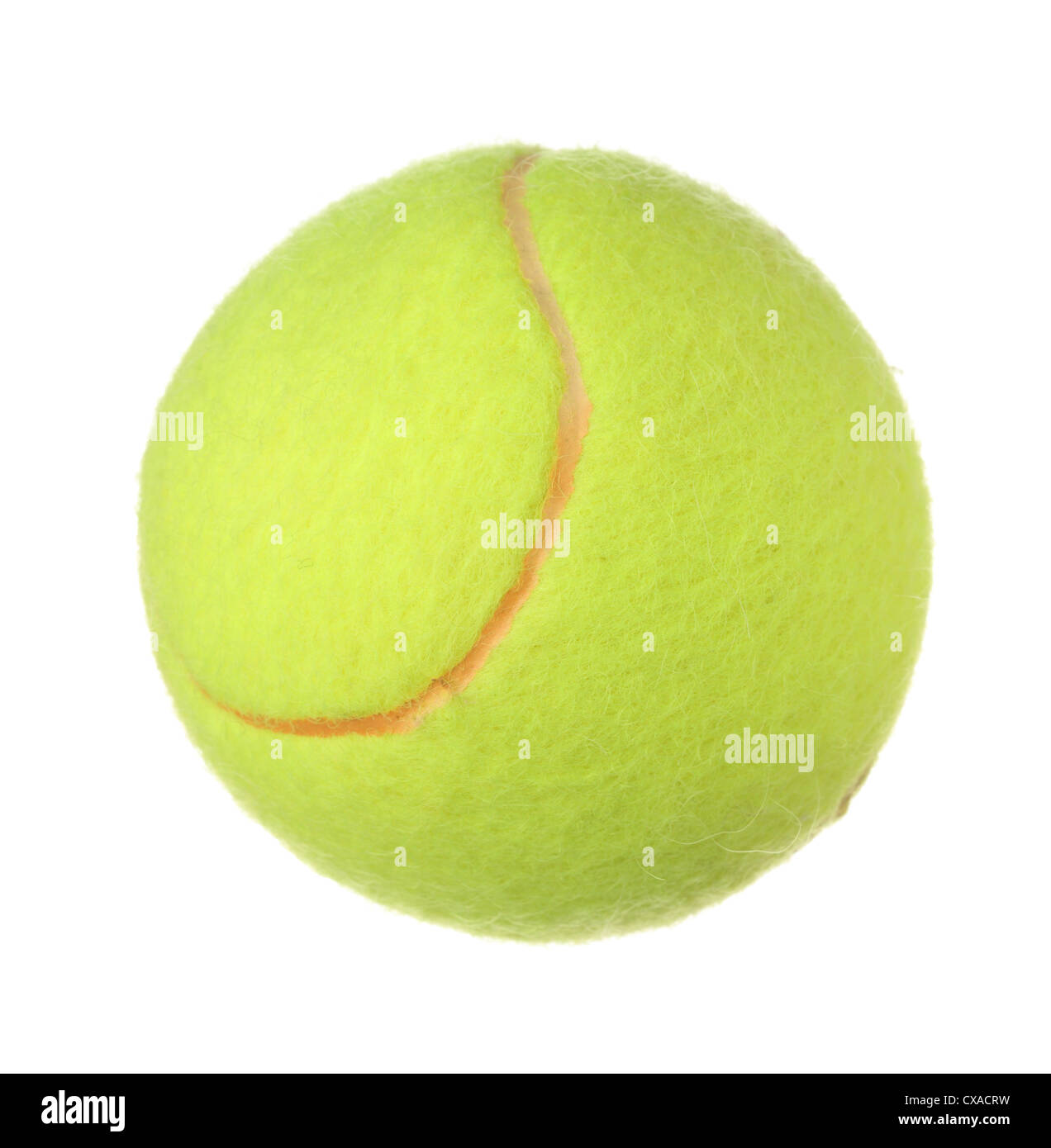 Tennis ball isolated on white Stock Photo