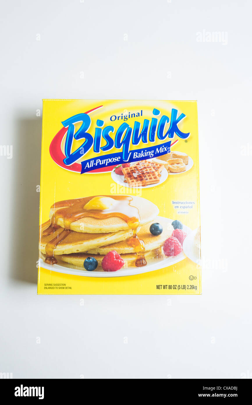 Bisquick all purpose baking mix pancake/waffle mix retail box Stock