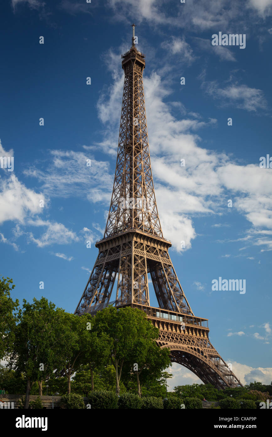 The Eiffel Tower in Paris Stock Photo