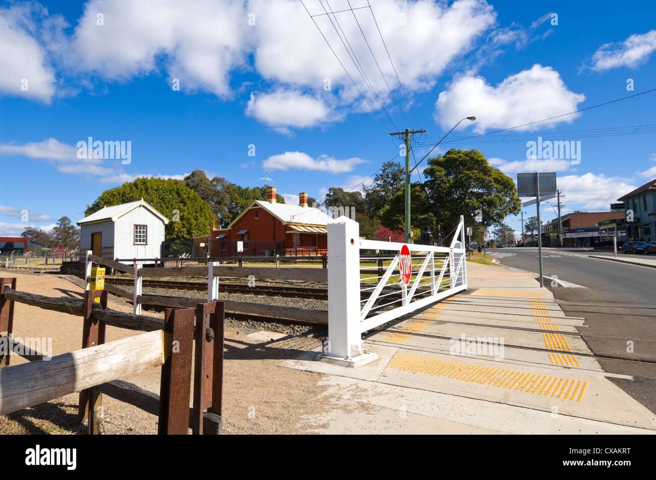 Thirlmere old railway station, New South Wales, NSW, Australia Stock Photo
