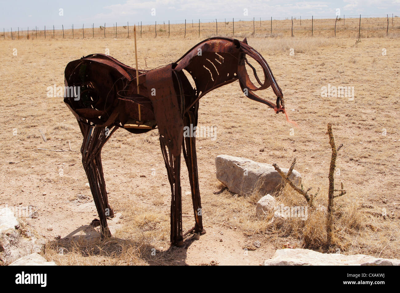 iron horse sculpture ironhead ranch new mexico thunderhead nm art