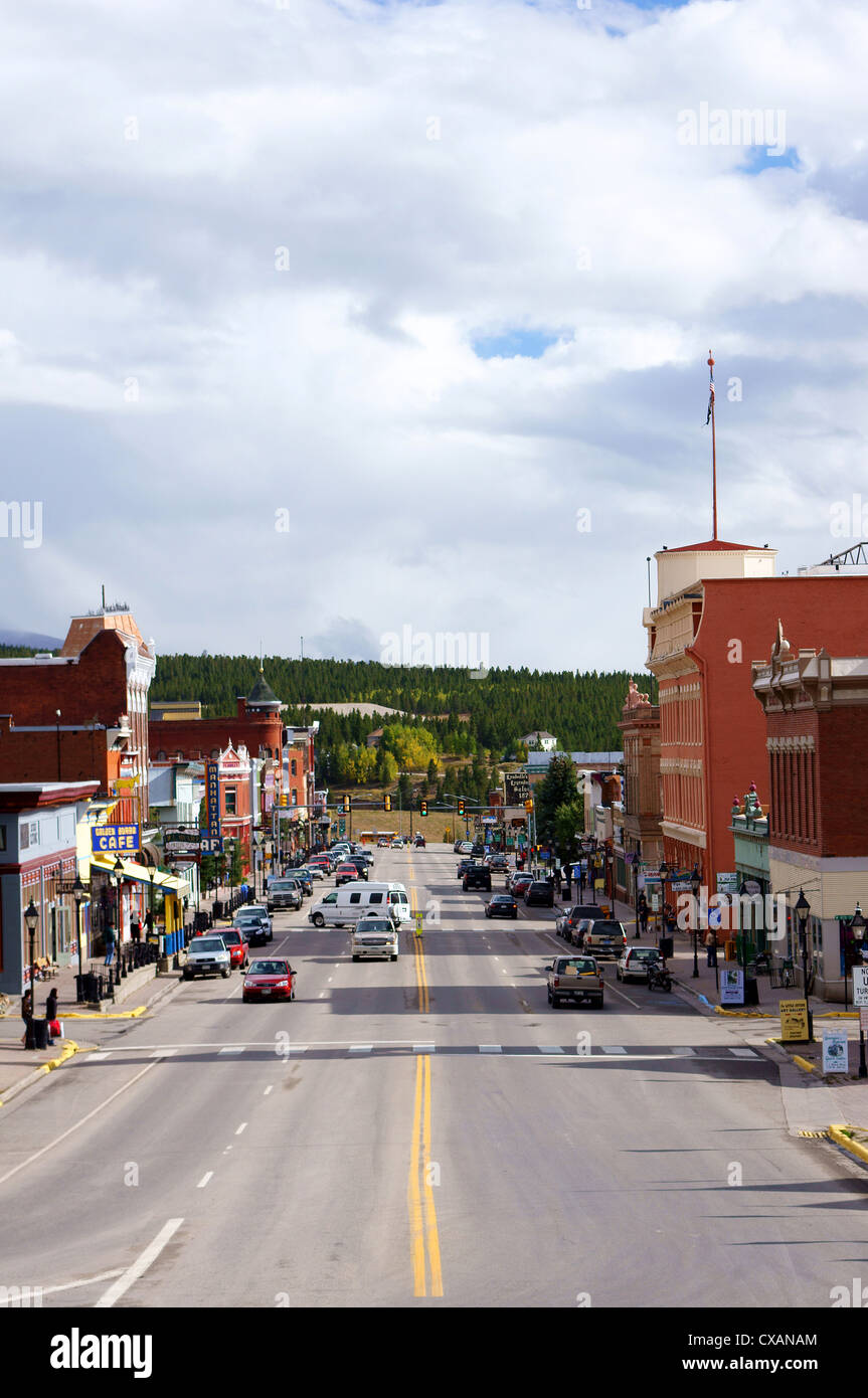 downtown leadville colorado co historic lake county united states mining town arkansas river rocky mountains Stock Photo