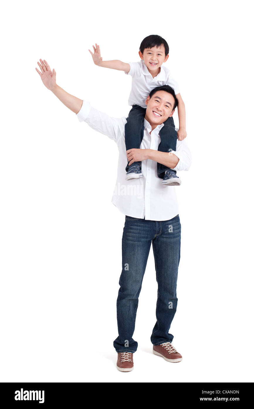 Momento ando son Happy moment between father and son Stock Photo - Alamy