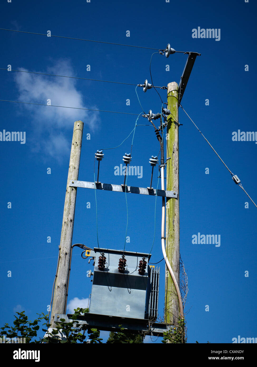 Electricity transformer in the UK Stock Photo Alamy