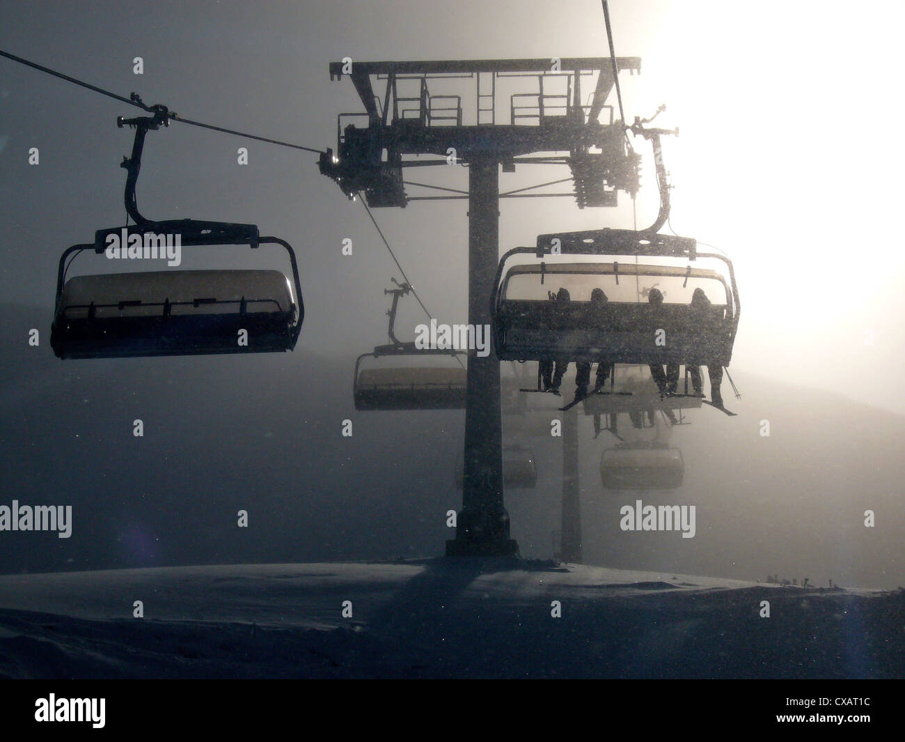 Austria, winter sports in Warth Stock Photo Alamy