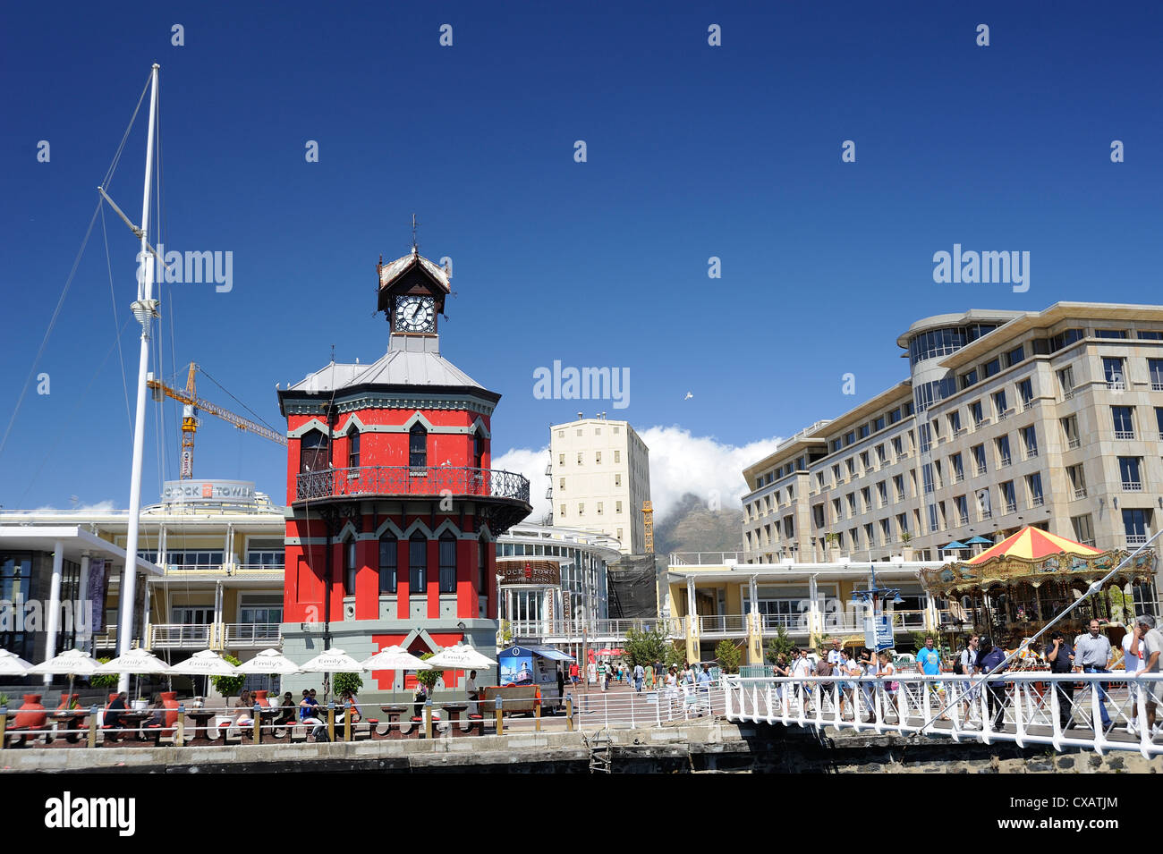 Clock Tower, the Waterfront, Cape Town, South Africa, Africa Stock Photo