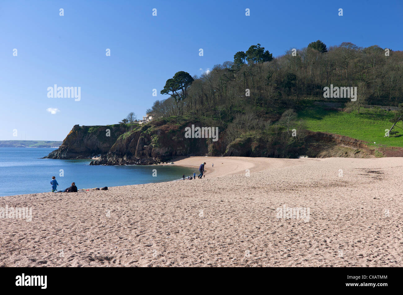Blackpool Sands, South Devon, England, United Kingdom, Europe Stock