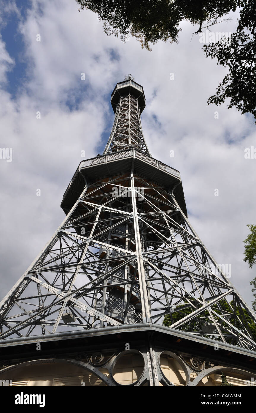 Observation Tower,Petrin Park,Prague,Czech Republic Stock Photo