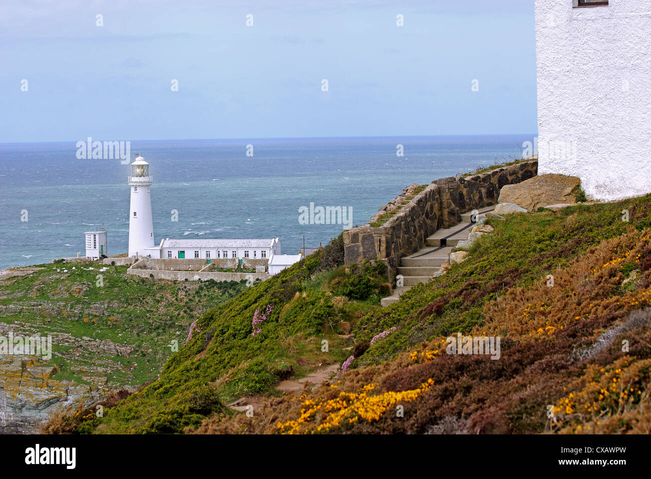 South Stack (Ynys Lawd), an island situated just off Holy Island on the North West coast of Anglesey, Wales, United Kingdom Stock Photo