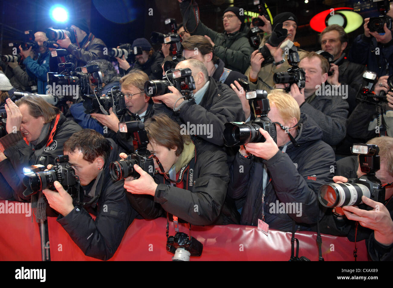 Photographers on the red carpet in Berlin Stock Photo