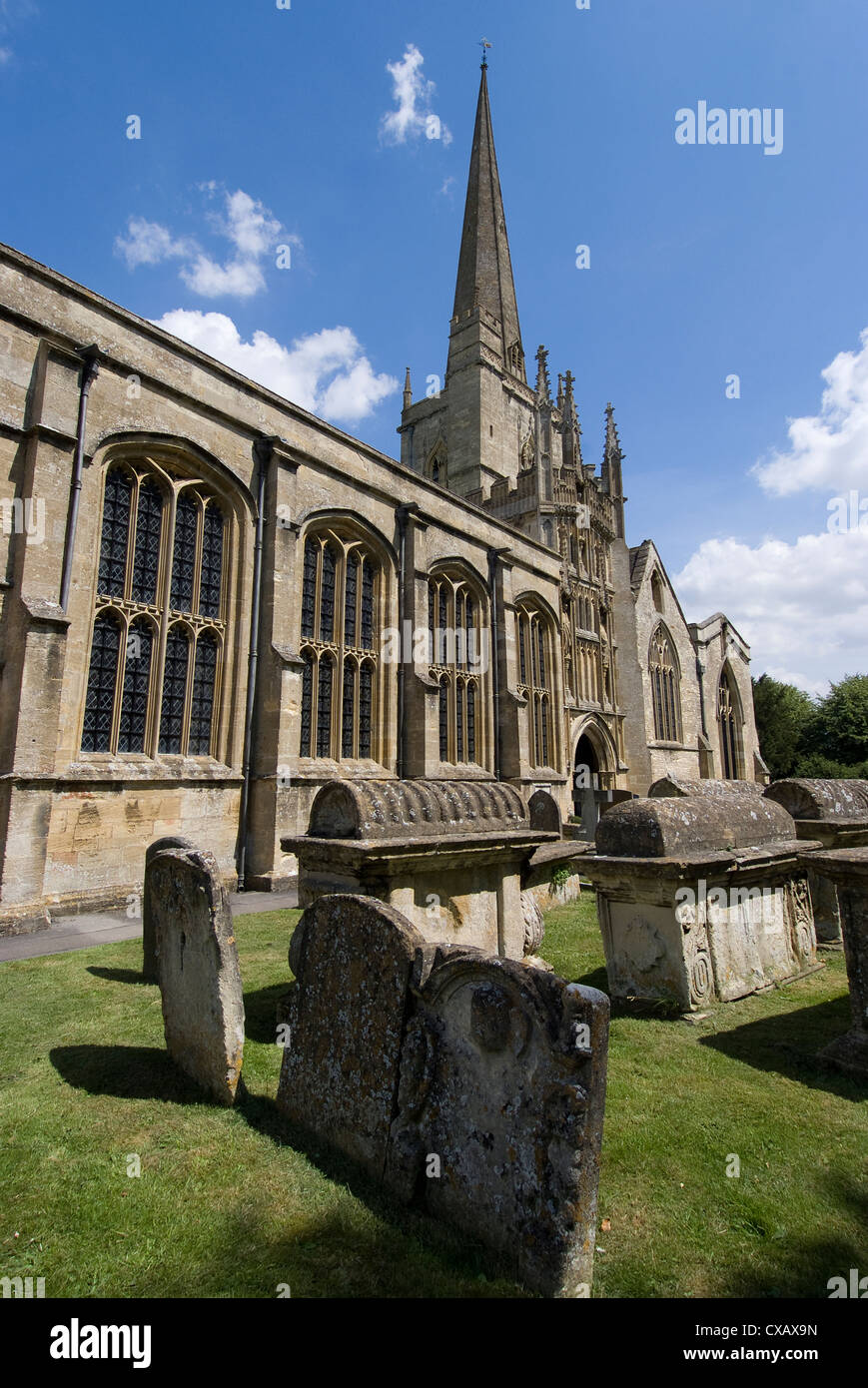 Burford Church, Burford, Oxfordshire, England, United Kingdom, Europe Stock Photo
