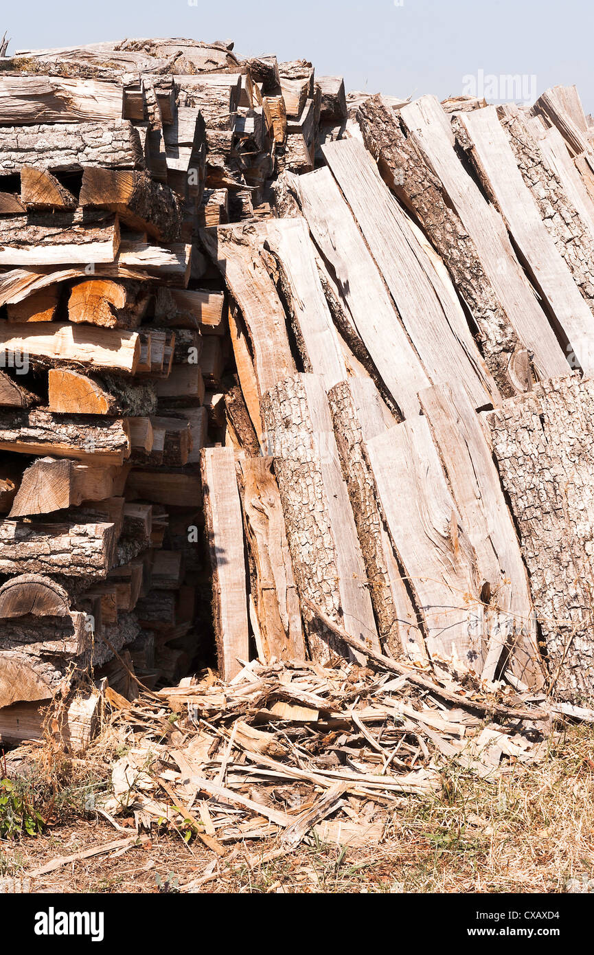 Stacked wood pile hires stock photography and images Alamy
