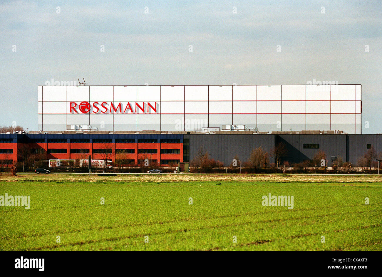 Headquarters of the drugstore chain Rossmann in Burgwedel Stock Photo
