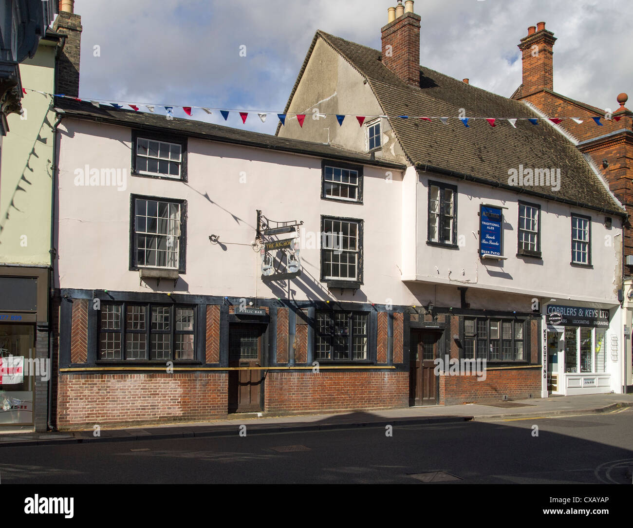 The Anchor pub in Sudbury, Suffolk Stock Photo Alamy