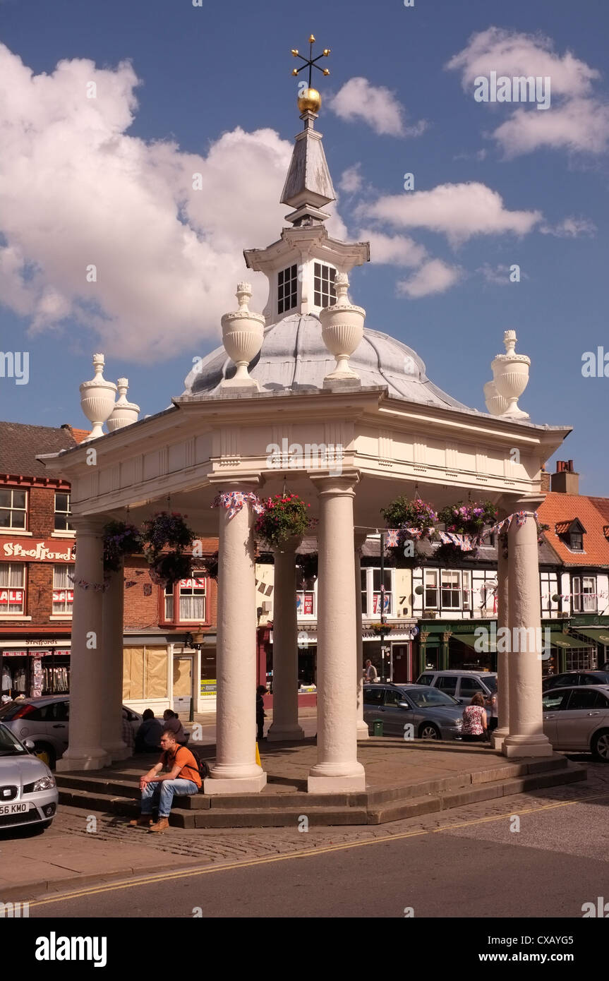 Market Cross in Beverley Town Centre, East Yorkshire Stock Photo