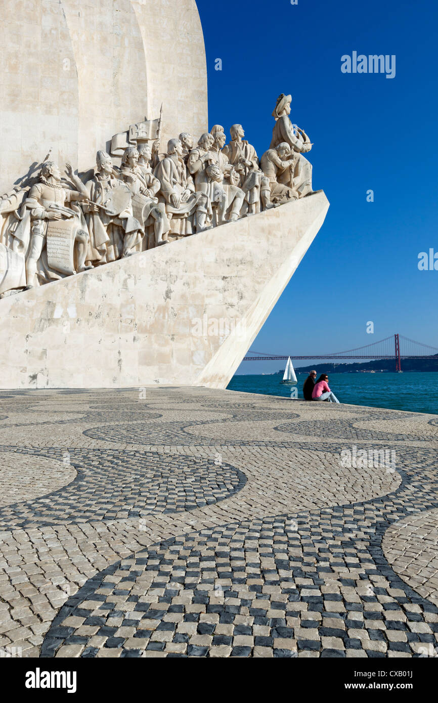 Monument to the Discoveries, Belem, Lisbon, Portugal, Europe Stock Photo