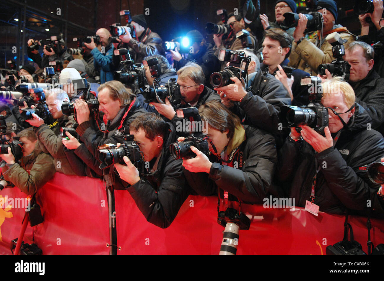 Photographers on the red carpet in Berlin Stock Photo