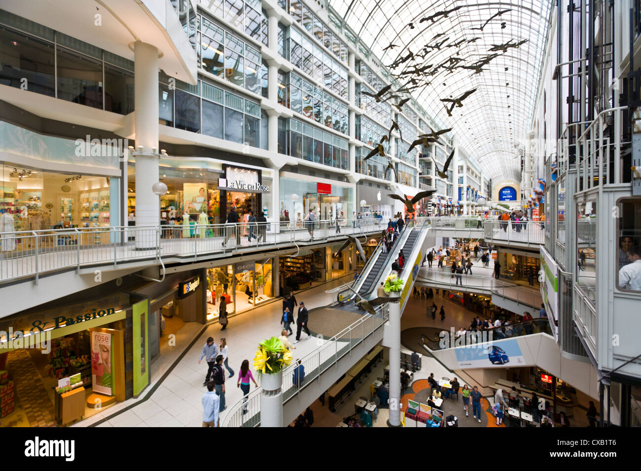 Inside the Toronto Eaton Centre Stock Photo - Alamy