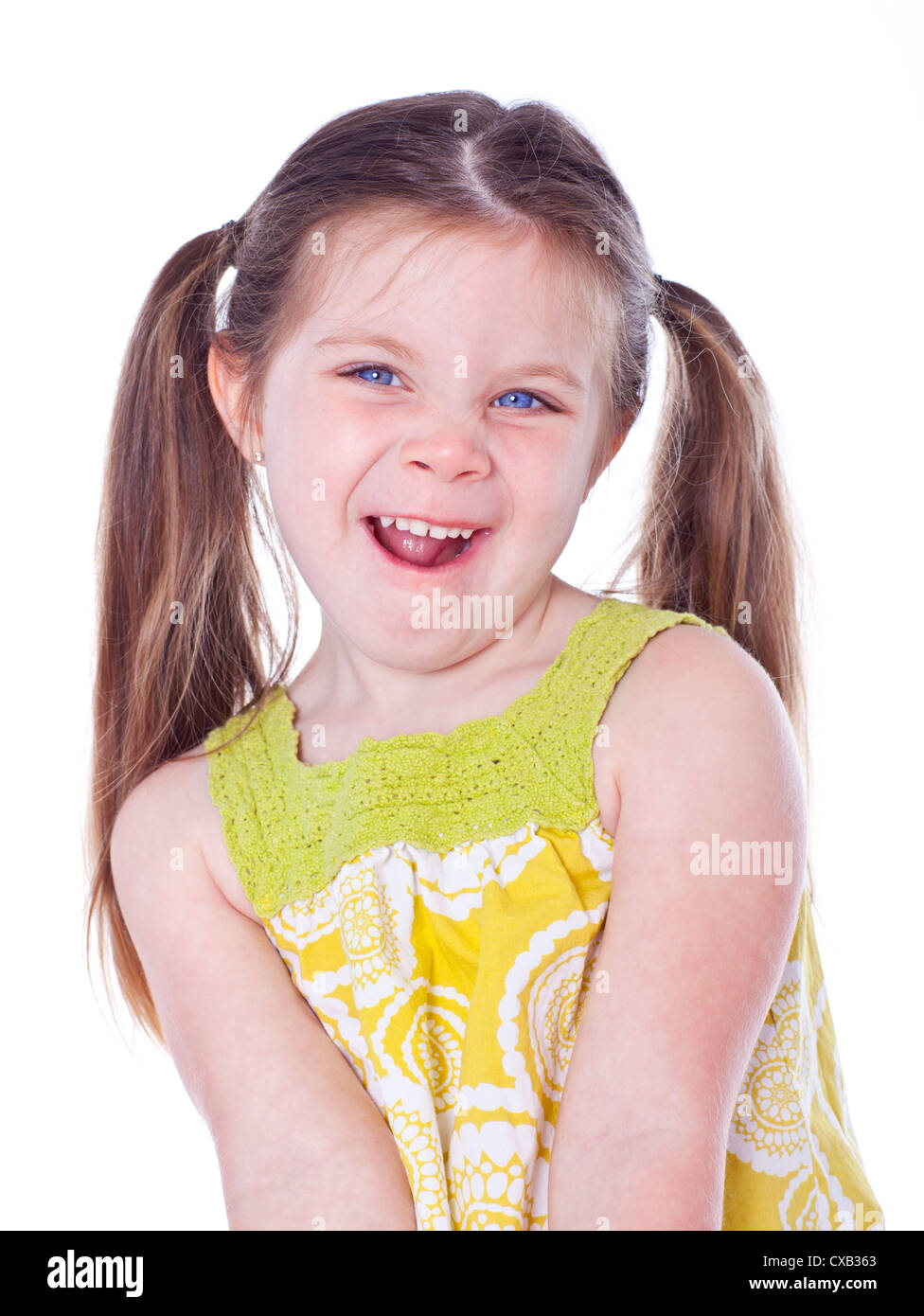 Cheeky girl face up close hi-res stock photography and images - Alamy