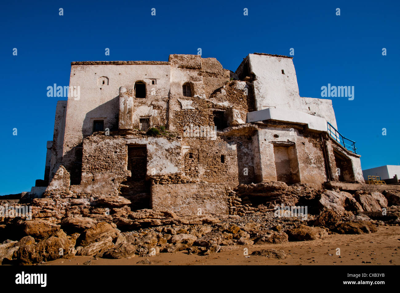 The ruins in the little town of Diabat, south of Essouria, Morocco Stock Photo