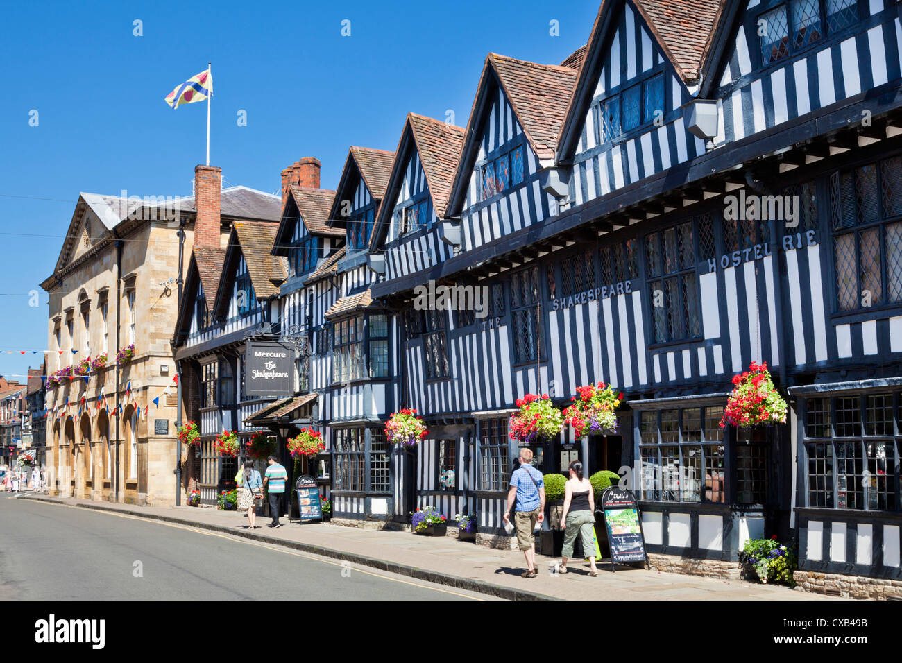 The Shakespeare Hotel in Stratford upon Avon town centre Warwickshire England UK GB EU Europe Stock Photo