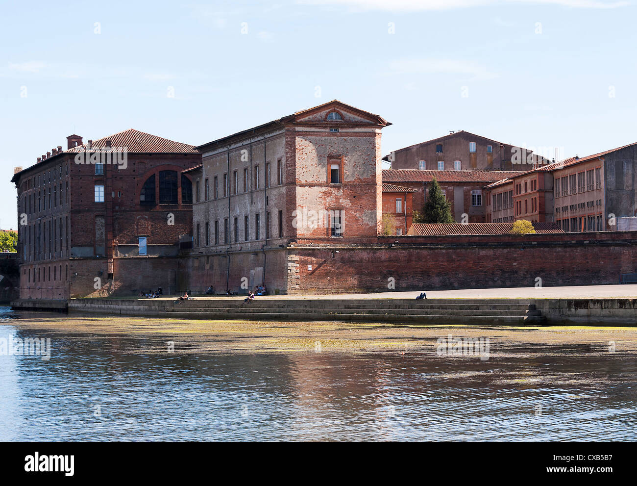 Hotel Dieu St Jacques Former Hospital on the South Bank of the Garonne River in Toulouse Haute-Garonne Midi-Pyrenees France Stock Photo