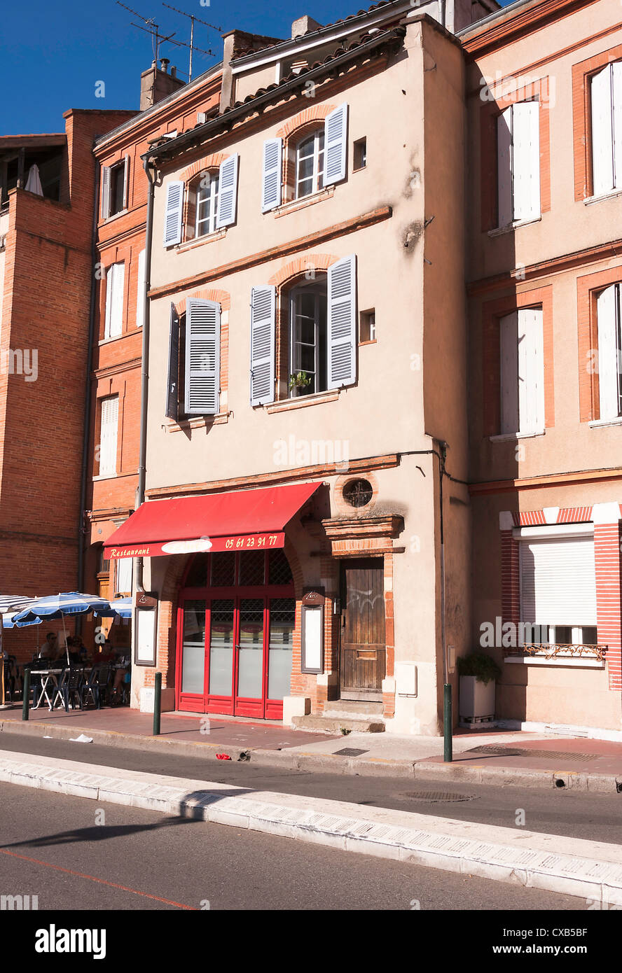 Restaurant 4 Z'arts in Place de la Daurade Toulouse Haute-Garonne Midi-Pyrenees France Stock Photo