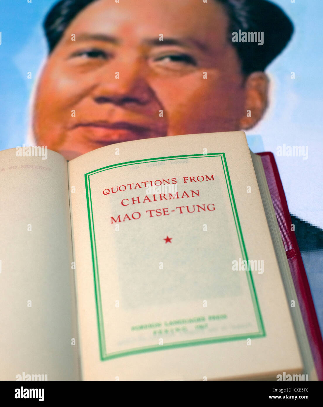 Little Red Book of quotations of Mao Zedong of China, London Stock Photo -  Alamy