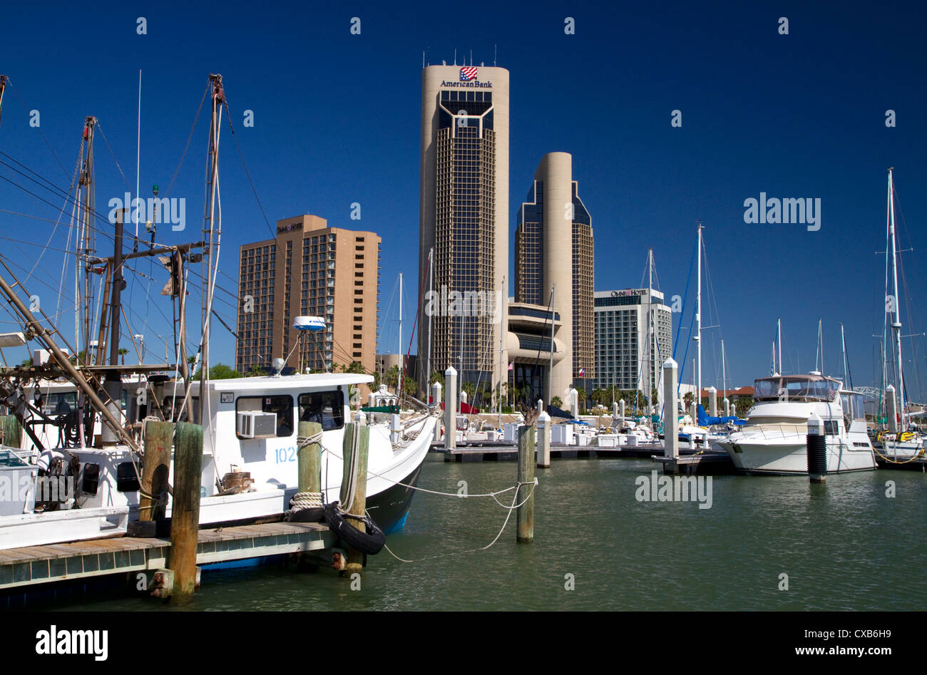 One Shoreline Plaza on the waterfront of Corpus Christi, Texas, USA