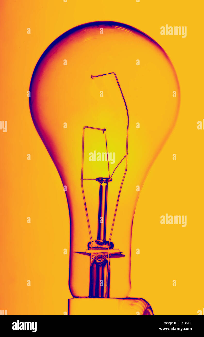conceptual view of light bulb Stock Photo