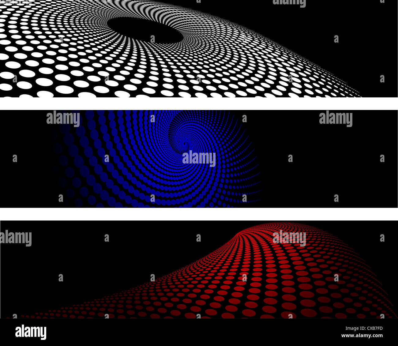 Comp Baclgrounds Various abstract halftone dot backgrounds in different colours Stock ...