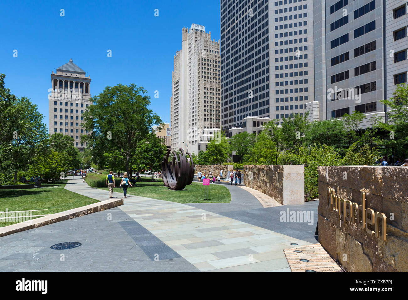 Citygarden Urban Park And Sculpture Garden In Downtown St Louis