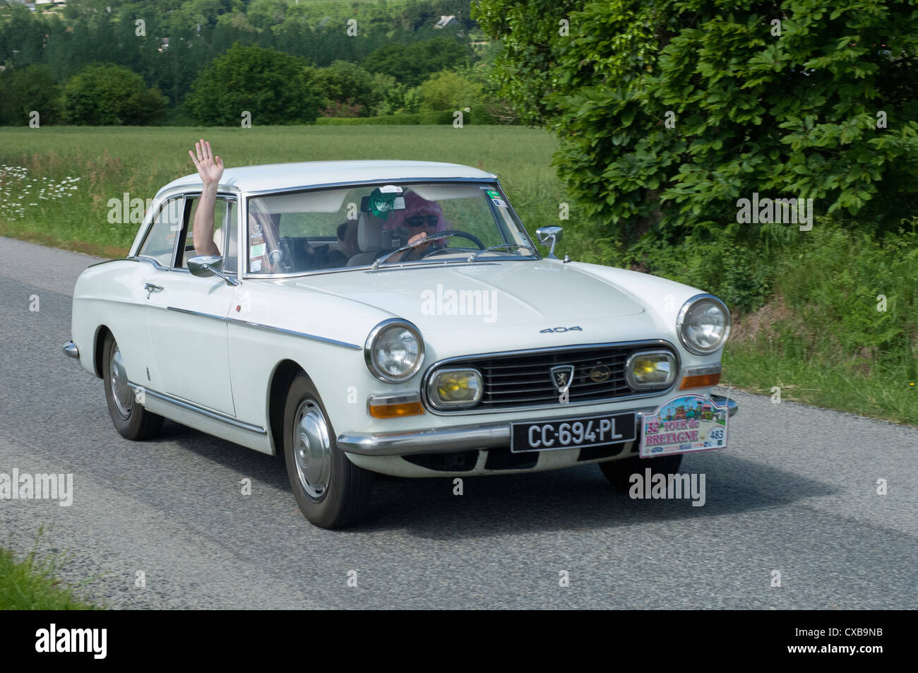 Peugeot 404 Cabriolet Of 1965 In The Tour De Bretagne France 12 Stock Photo Alamy