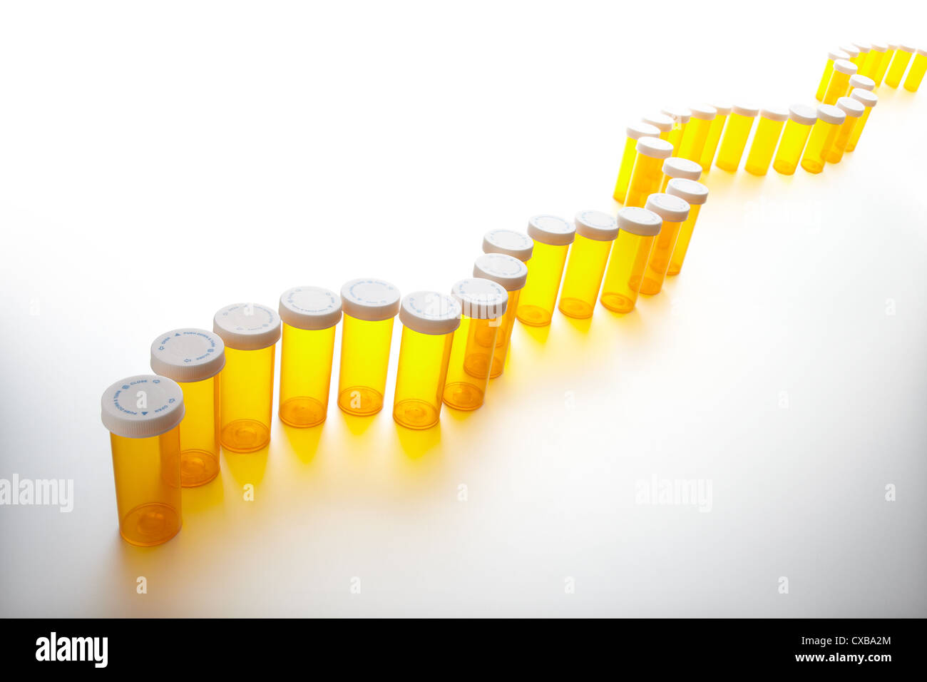Pill bottles Stock Photo