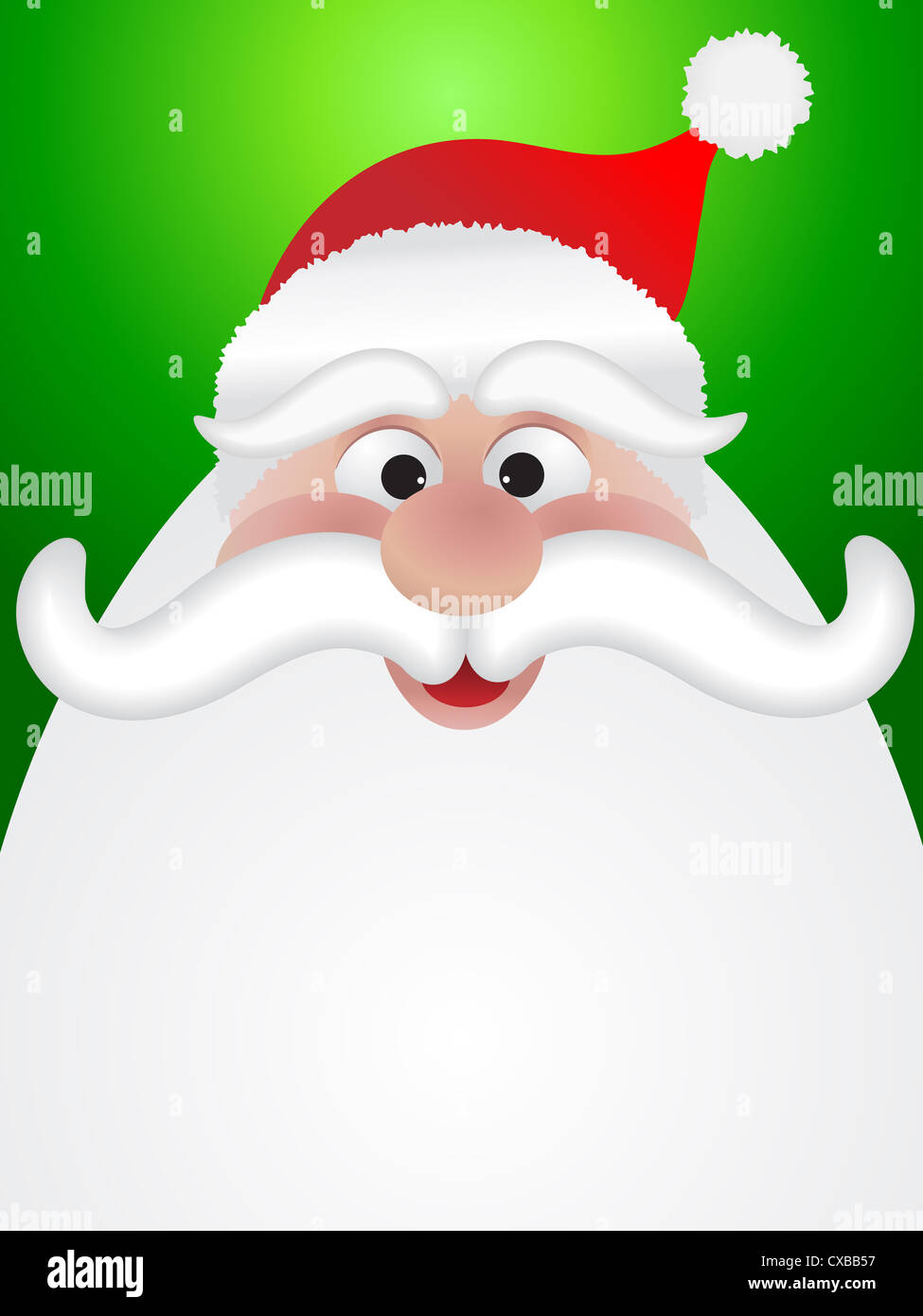 Christmas background with cartoon santas face Stock Photo - Alamy