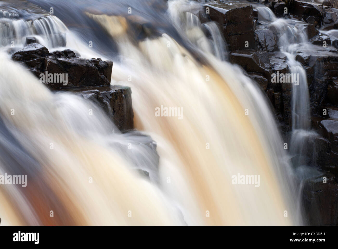 Low Force Waterfall in Upper Teesdale, County Durham, England, United Kingdom, Europe Stock Photo
