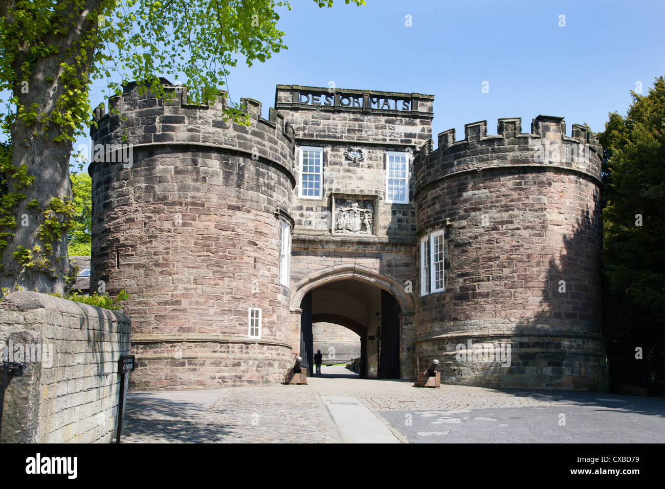 Skipton Castle, Skipton, North Yorkshire, Yorkshire, England, United Kingdom, Europe Stock Photo