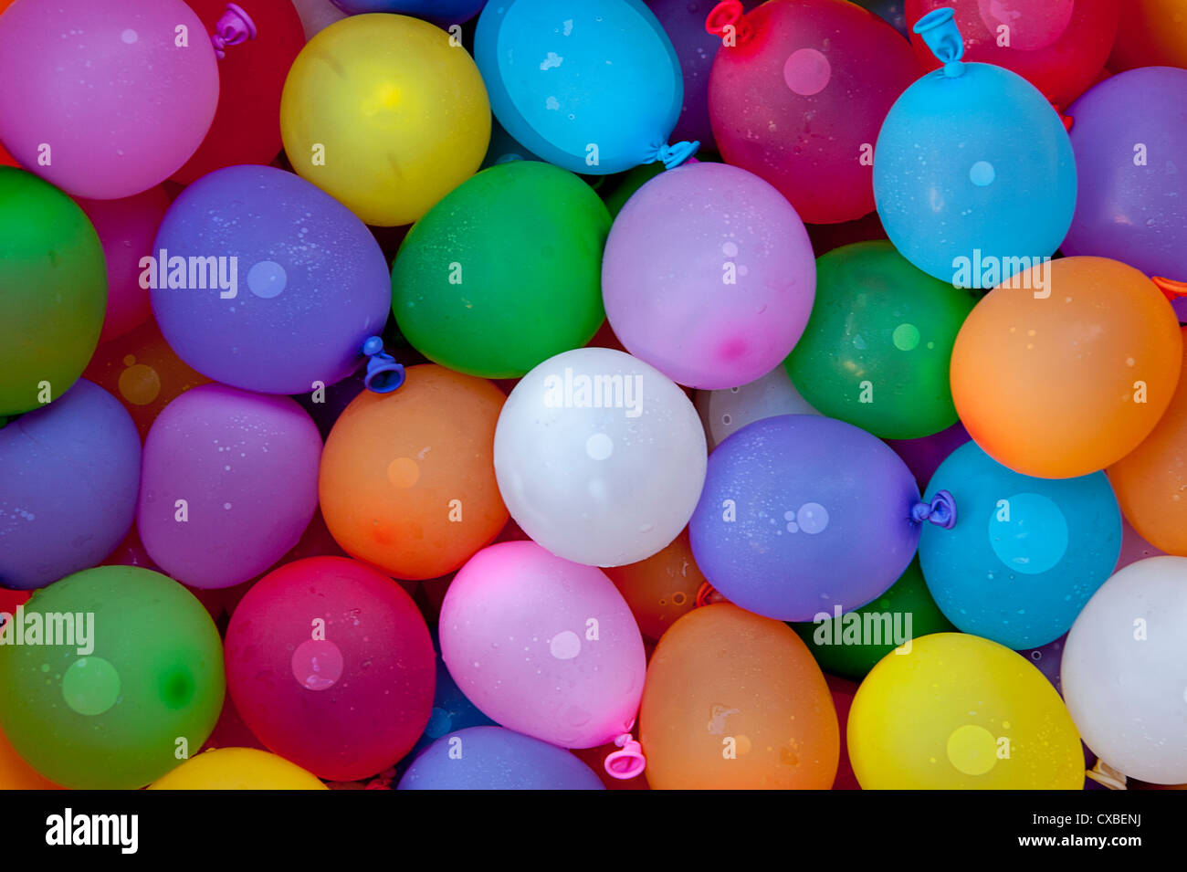 colourful water balloons Stock Photo Alamy