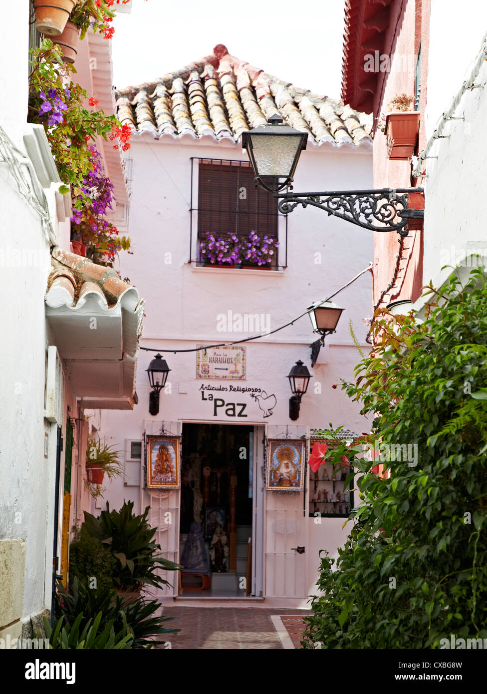 Traditional Shop In Marbella Old Town Spain Stock Photo Alamy