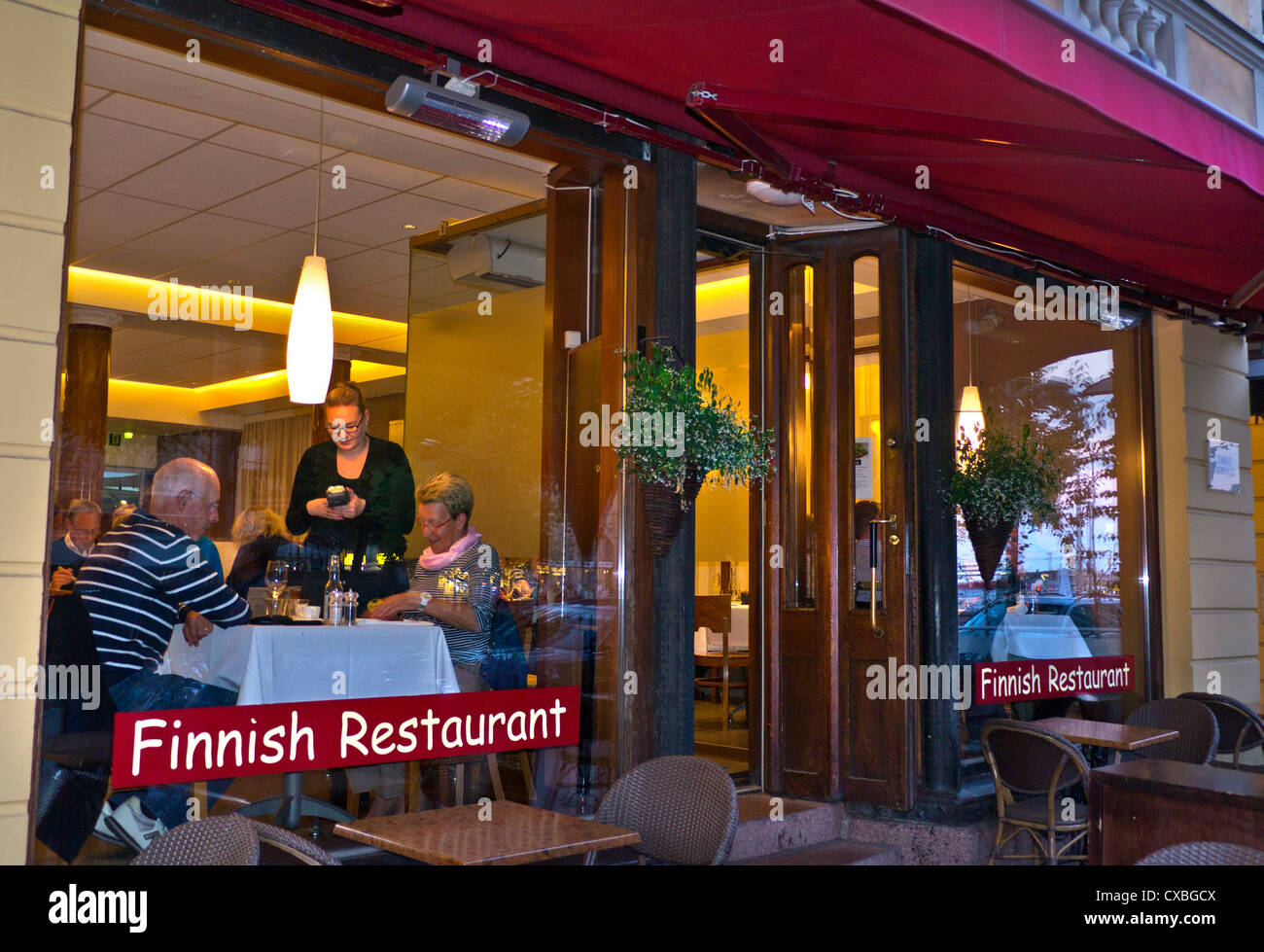 Finnish Restaurant Aino an authentic luxury Finnish dining experience in central Helsinki Stock Photo