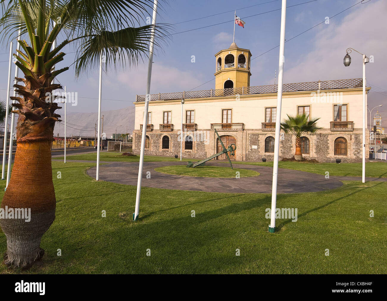 Elk198-2305 Chile, Iquique, Ex Edificio de Aduana, Customshouse & naval museum, 1871 Stock Photo